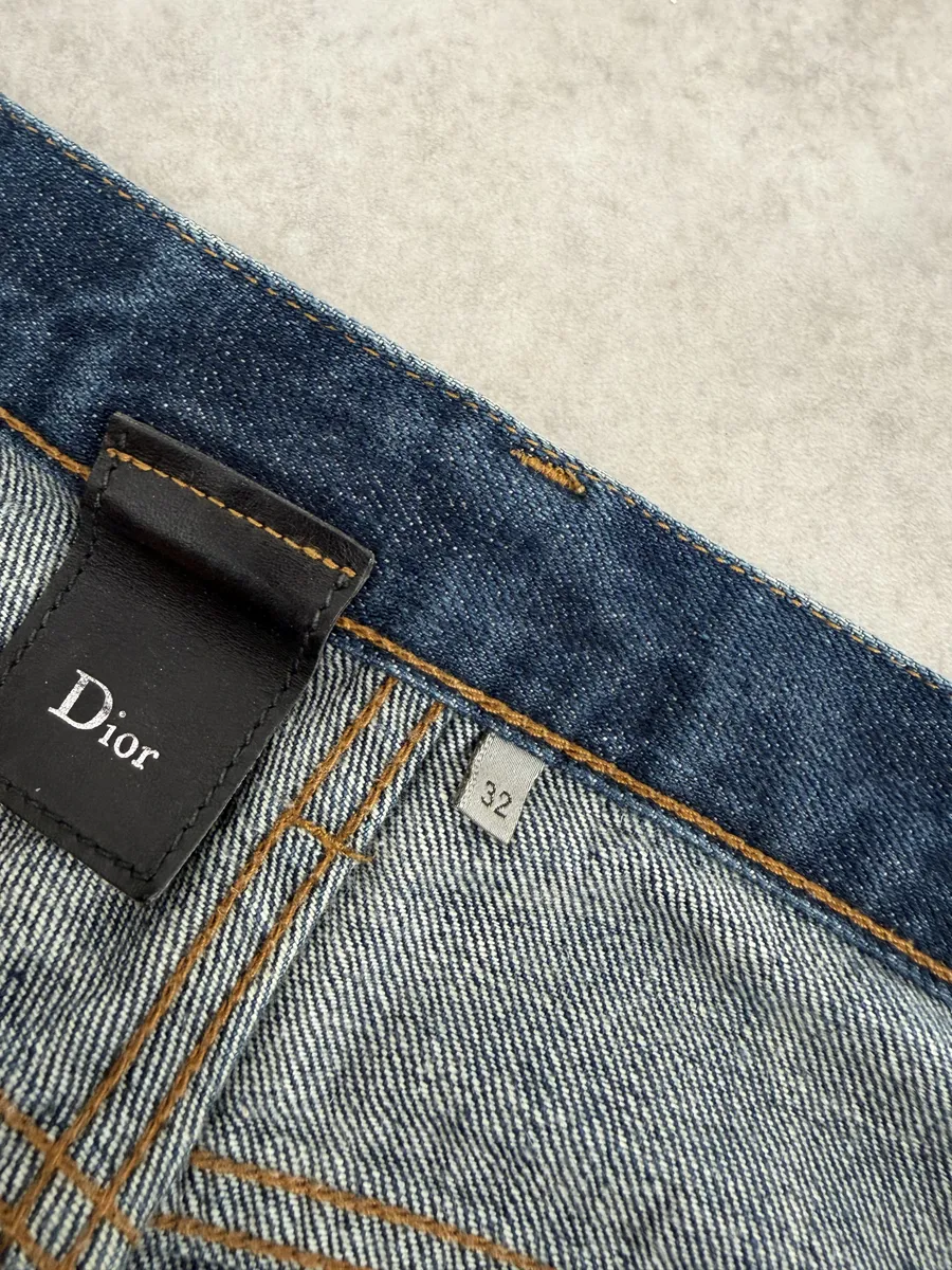 2000s Dior Blue Slim Denim Jeans by Hedi Slimane - Image 13