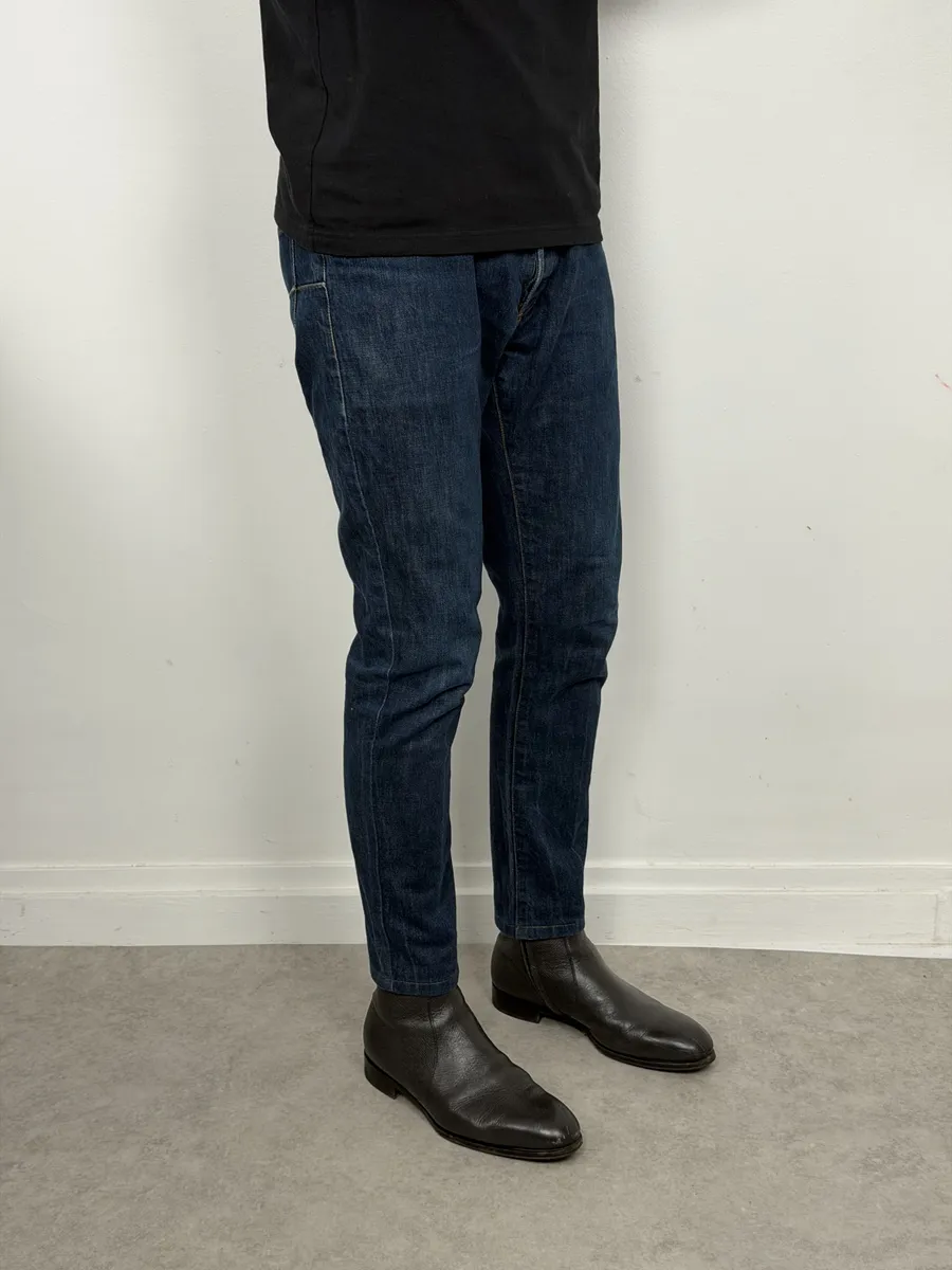 2000s Dior Blue Slim Denim Jeans by Hedi Slimane - Image 4