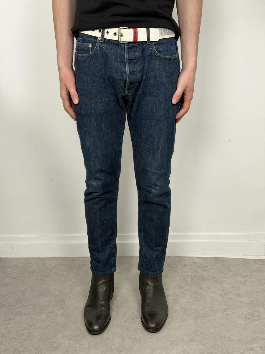 2000s Dior Blue Slim Denim Jeans by Hedi Slimane - Image 6