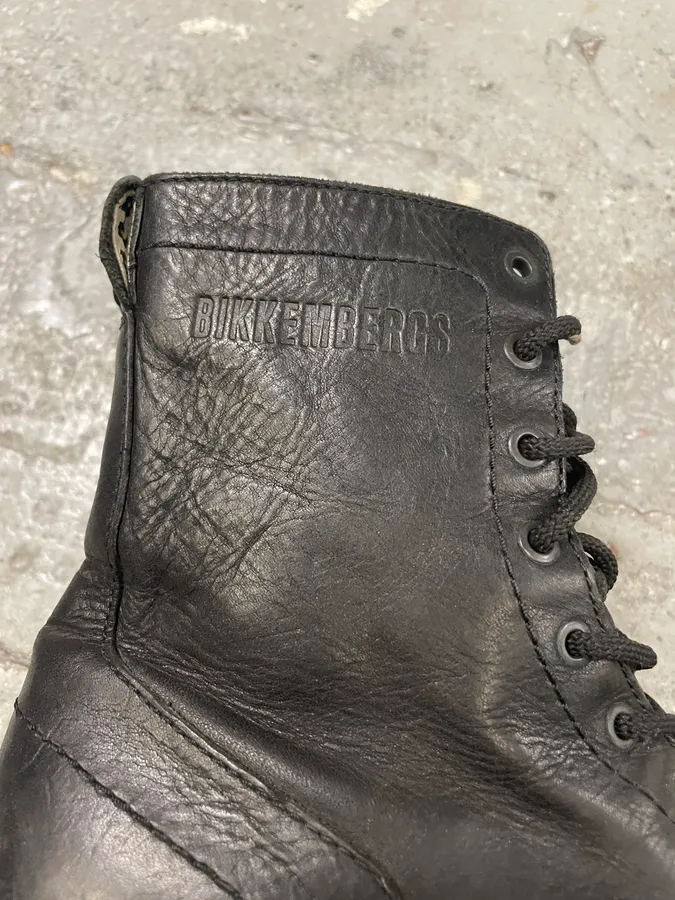 2000s Dirk Bikkembergs Black Leather High Boots - Image 9
