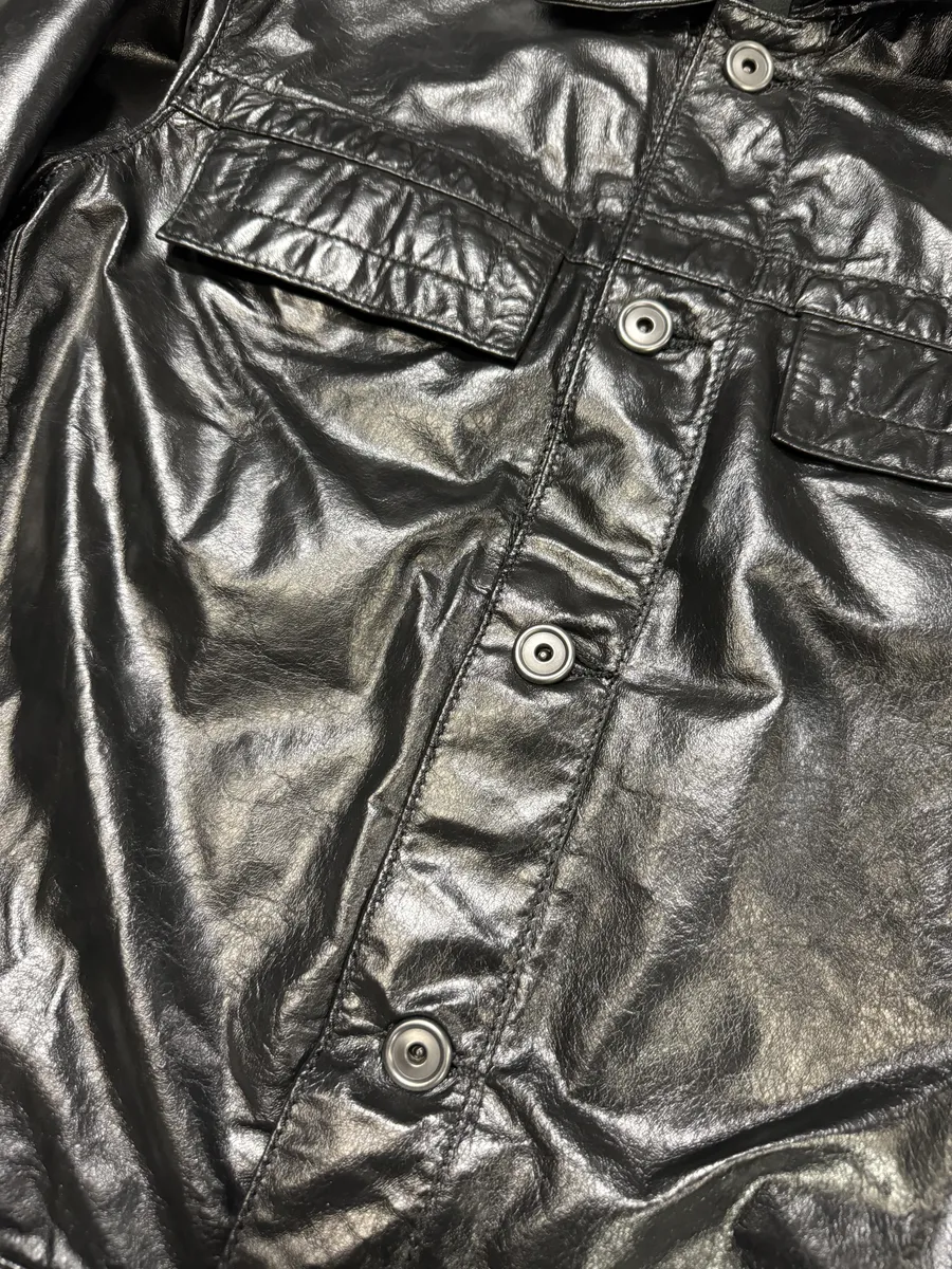 2000s Dirk Bikkembergs Black Leather Jacket - Image 3