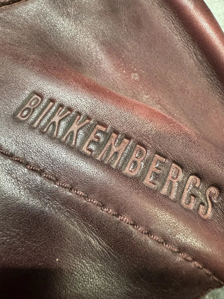 2000s Dirk Bikkembergs Burgundy Eroded Leather Ankle Boots - Image 9