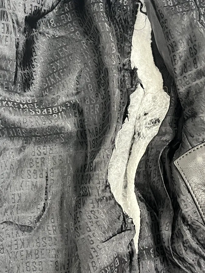 2000s Dirk Bikkembergs Hybird Leather Jacket - Image 11