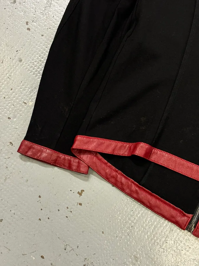 2000s Dirk Bikkembergs Mondrian Leather Color-Block Biker Leather Jacket - Image 9