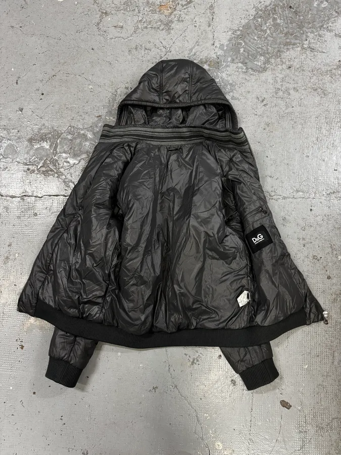 2000s Dolce & Gabbana 3-Zip Puffer Jacket - Image 7