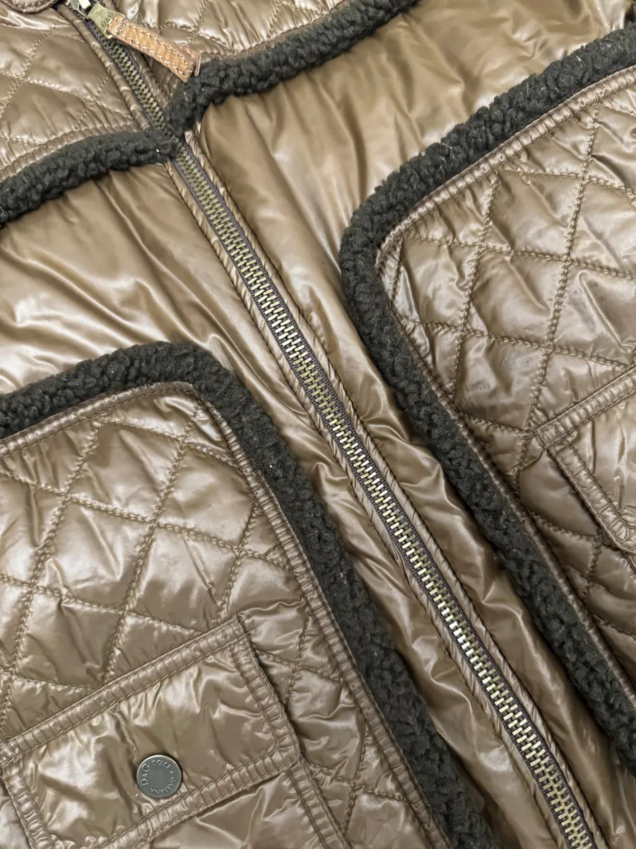 2000s Dolce & Gabbana Agent Brown Light Bomber Jacket - Image 5