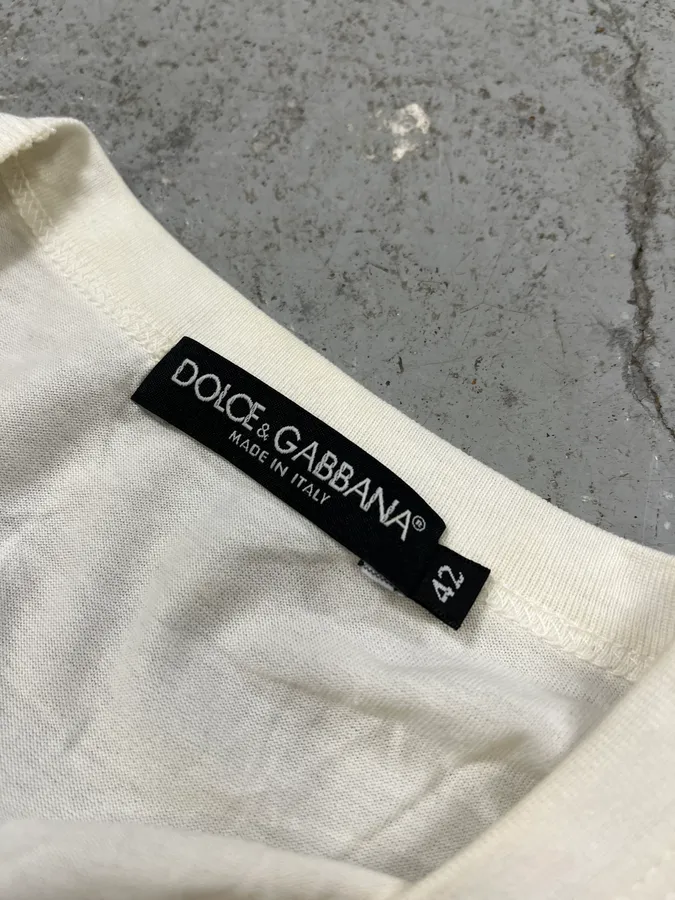 2000s Dolce & Gabbana Al Pacino White T-Shirt - Image 7