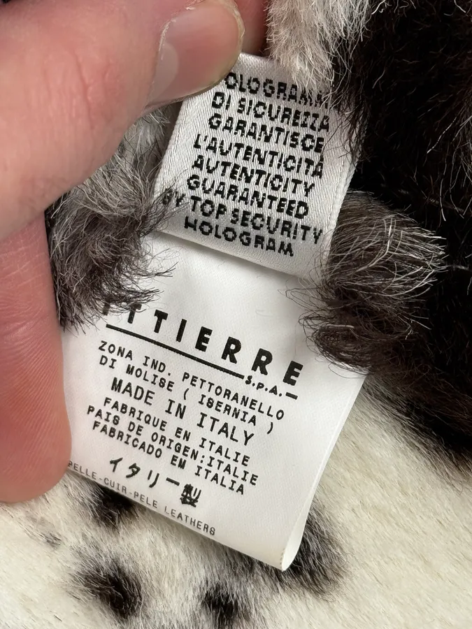 2000s Dolce & Gabbana Astro Silver Grey Fur Leather Jacket - Image 11