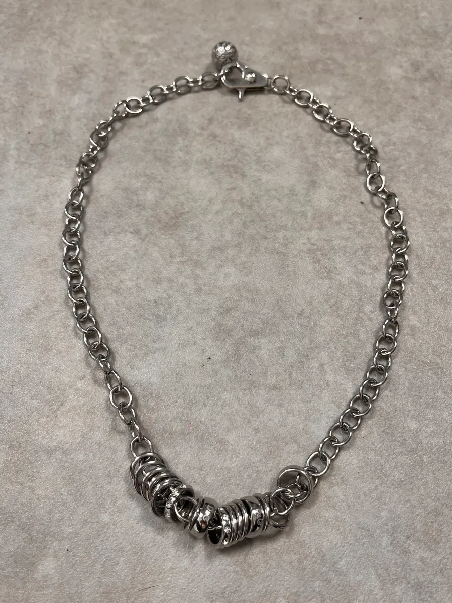 2000s Dolce & Gabbana Avant-Garde Circle Necklace - Image 3
