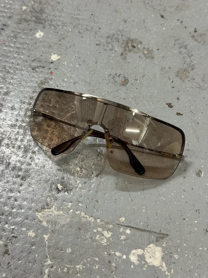 2000s Dolce & Gabbana Aviator Metal Sunglasses - Image 2