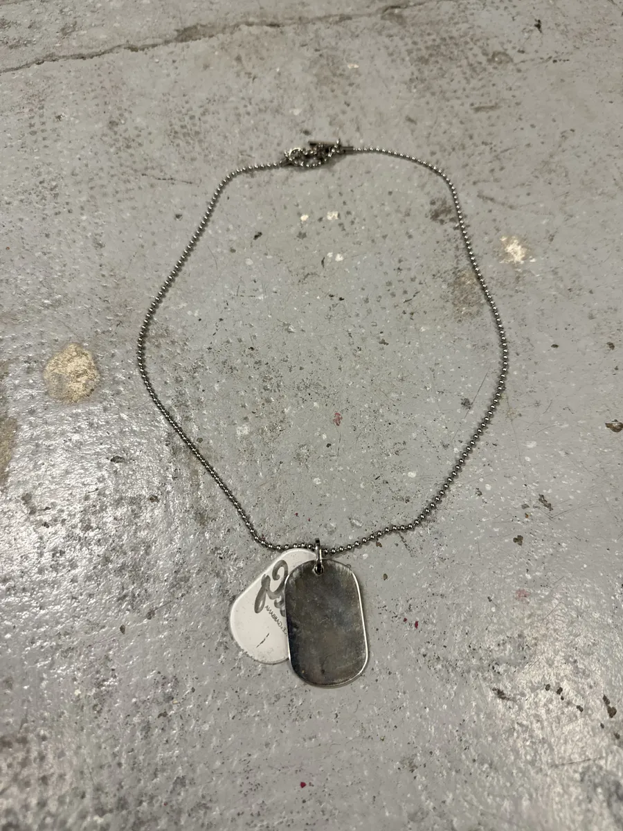 2000s Dolce & Gabbana Ball Chain Dog Tags Necklace - Image 2