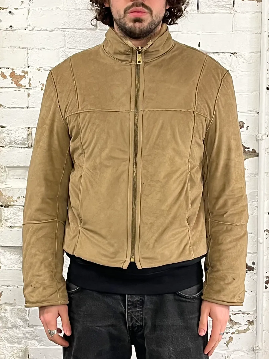 2000s Dolce & Gabbana Beige Shearling Jacket