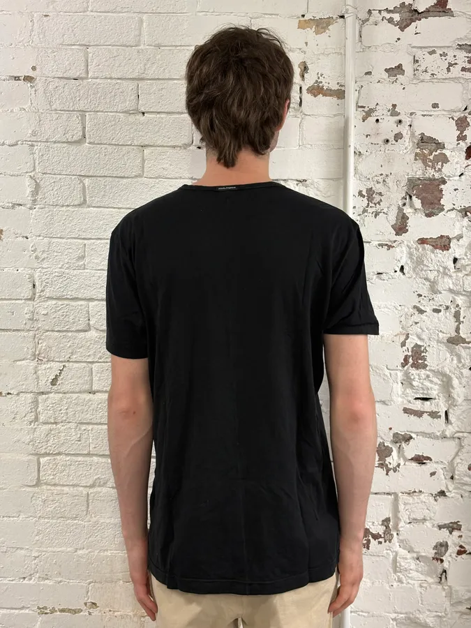 2000s Dolce & Gabbana Black Al Pacino T-Shirt - Image 3