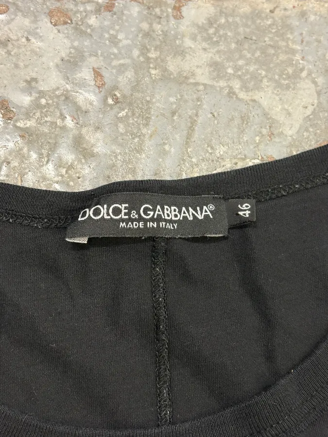 2000s Dolce & Gabbana Black Al Pacino T-Shirt - Image 9