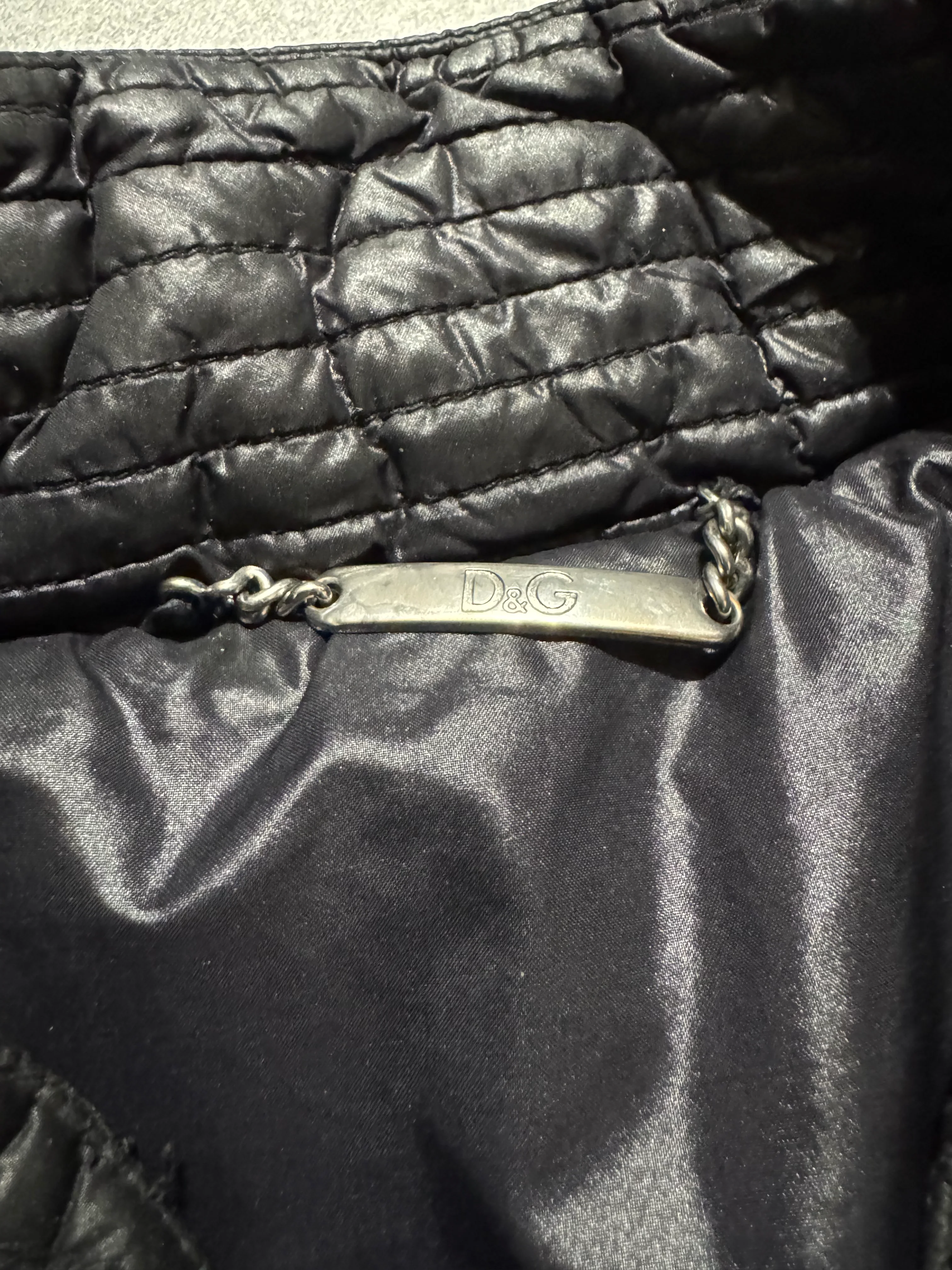 2000s Dolce & Gabbana Black Architect Puffer Jacket - Image 7