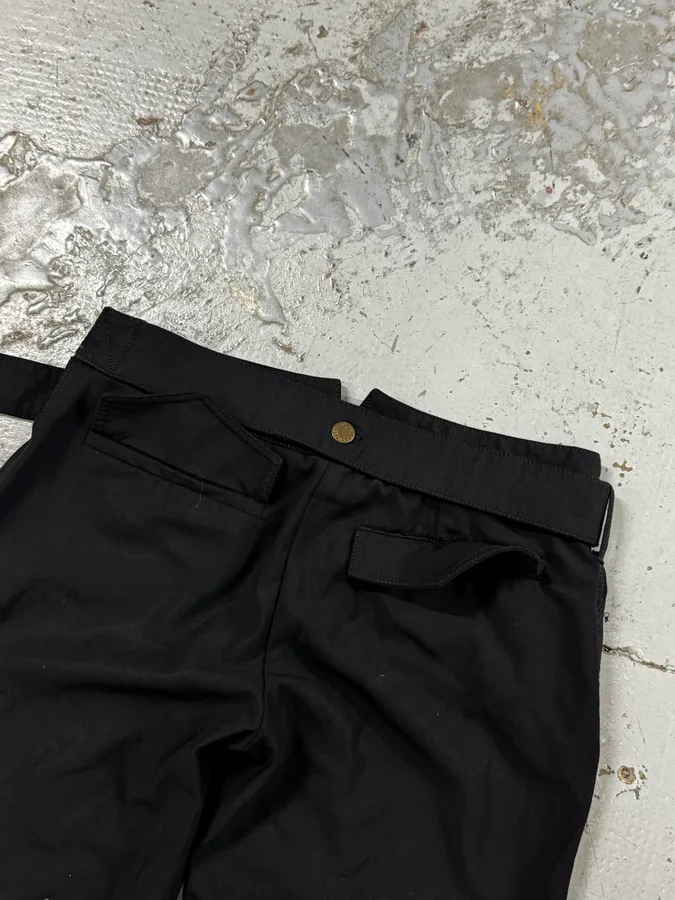 2000s Dolce & Gabbana Black Classy Bronze Belted Pants - Image 9