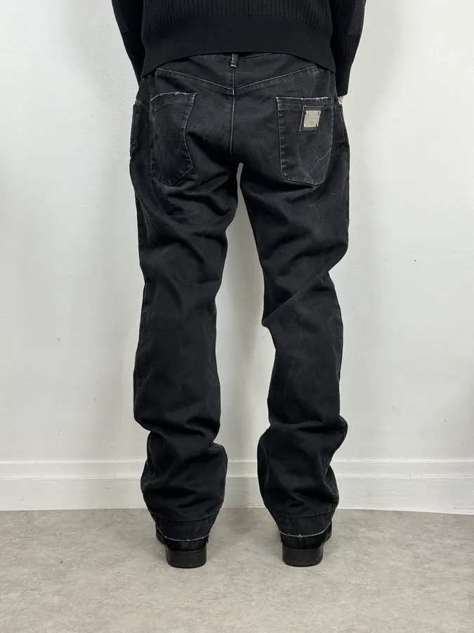 2000s Dolce & Gabbana Black Denim Jeans - Image 3