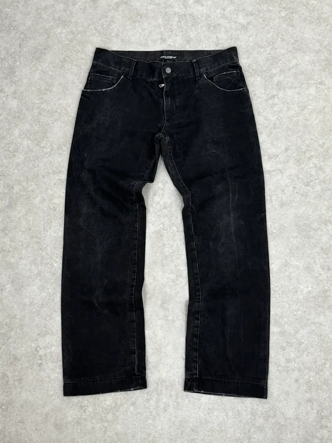 2000s Dolce & Gabbana Black Denim Jeans - Image 4
