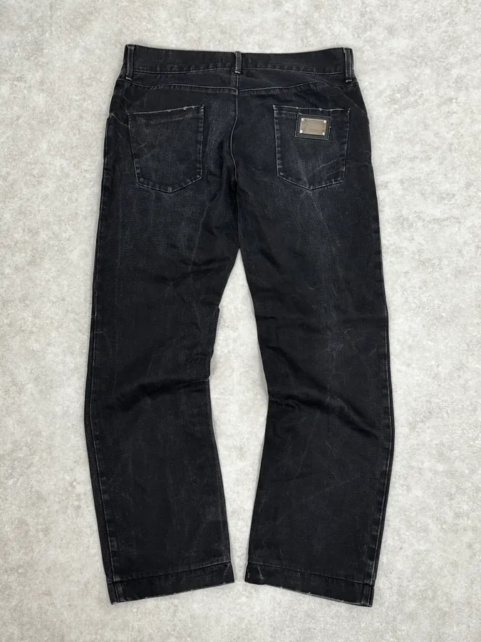 2000s Dolce & Gabbana Black Denim Jeans - Image 5