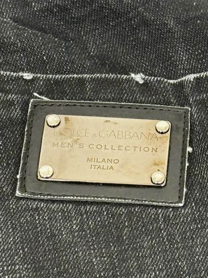 2000s Dolce & Gabbana Black Denim Jeans - Image 8