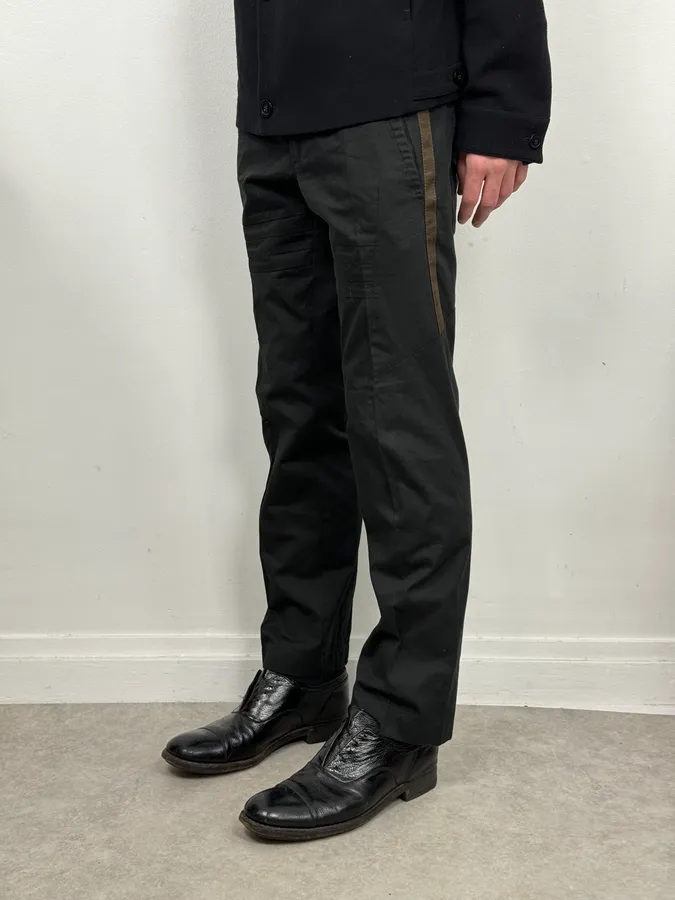 2000s Dolce & Gabbana Black Double Waisted Tailored Pants - Image 3