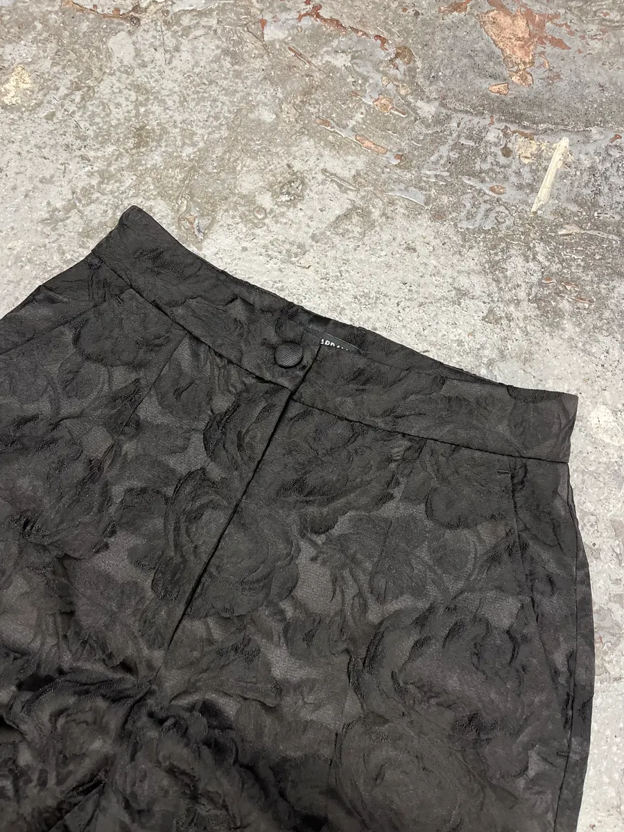 2000s Dolce & Gabbana Black Embroidered Pants - Image 3