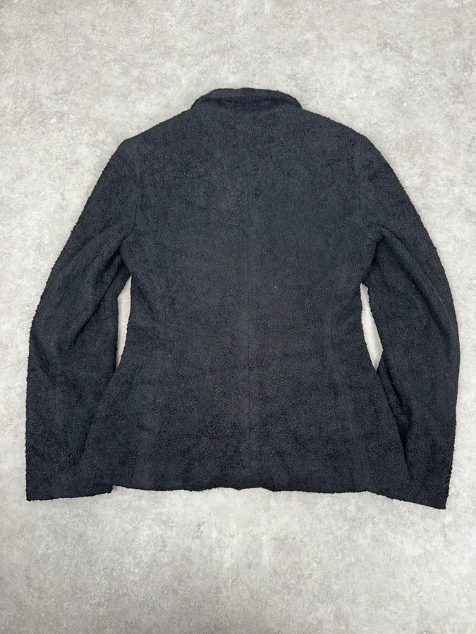 2000s Dolce & Gabbana Black Fur Blazer Jacket - Image 4