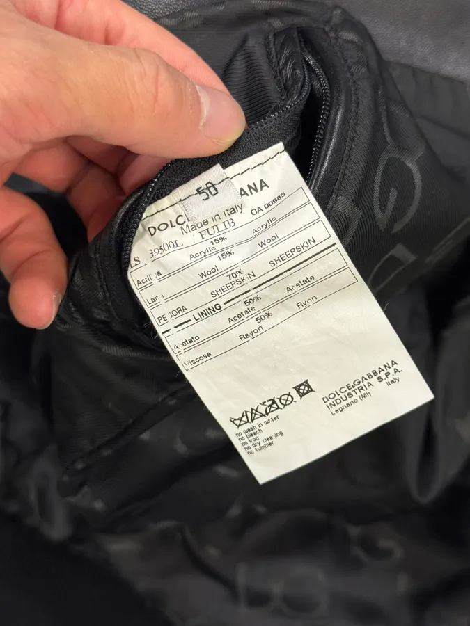 2000s Dolce & Gabbana Black Leather Multi-Zip Jacket - Image 9