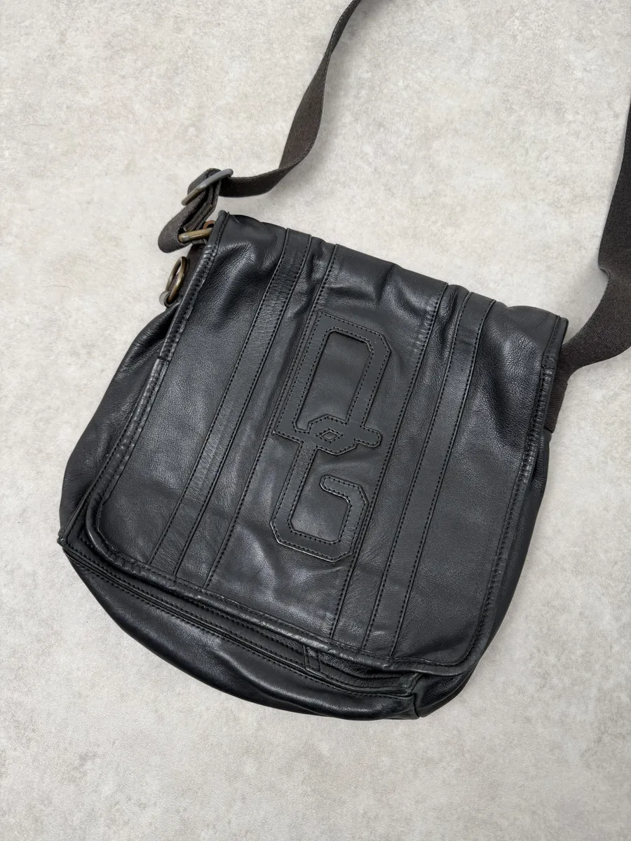2000s Dolce & Gabbana Black Leather Shoulder Bag - Image 5