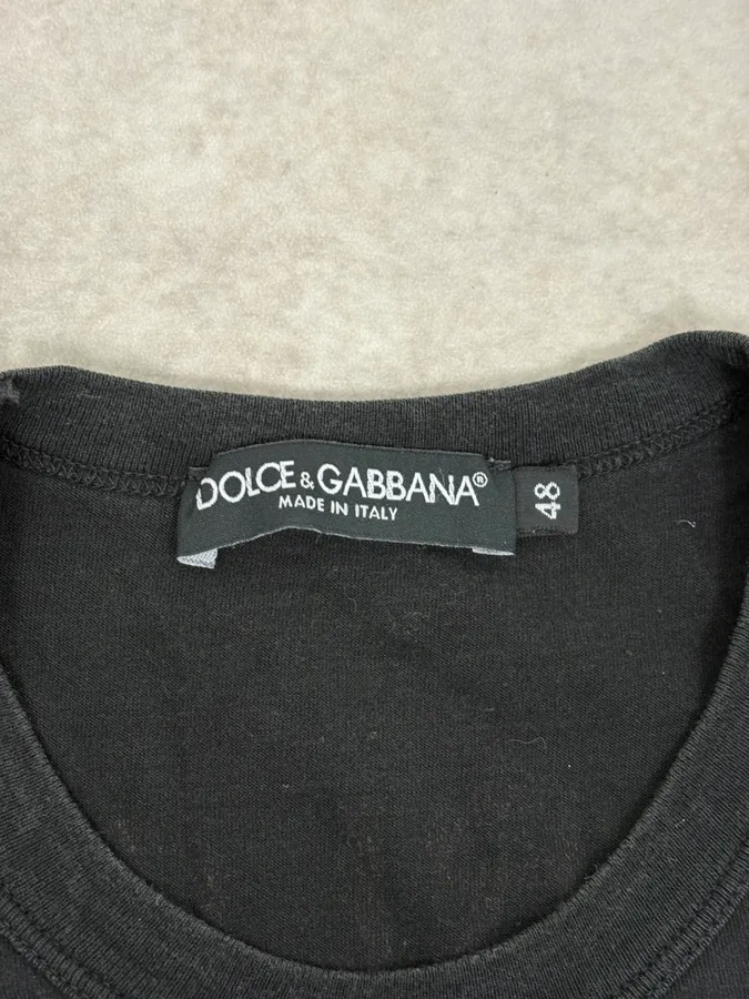 2000s Dolce & Gabbana Black Marlon Brando T-Shirt - Image 8