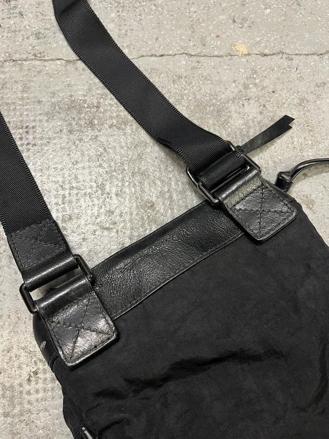 2000s Dolce & Gabbana Black Nylon Cargo Shoulder Bag - Image 7