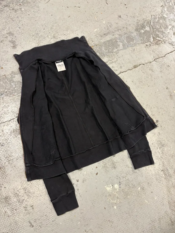 2000s Dolce & Gabbana Black & Pink Propaganda Zip Sweater - Image 7
