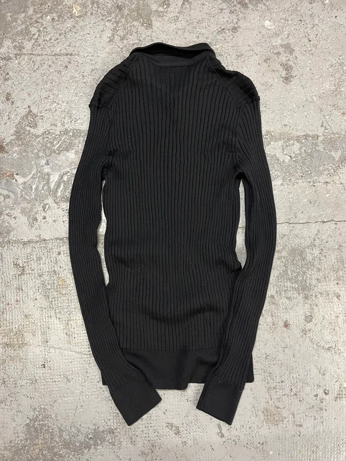 2000s Dolce & Gabbana Black Polo Longsleeves - Image 6