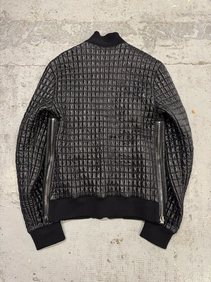 2000s Dolce & Gabbana Black Quilted Nylon Jacket - Image 4