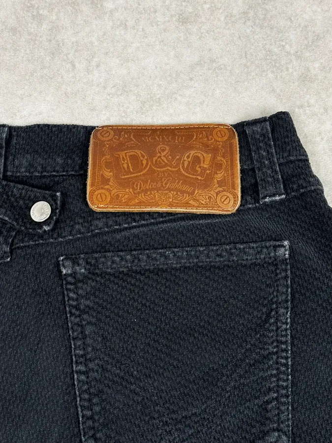 2000s Dolce & Gabbana Black Relaxed Pants - Image 9
