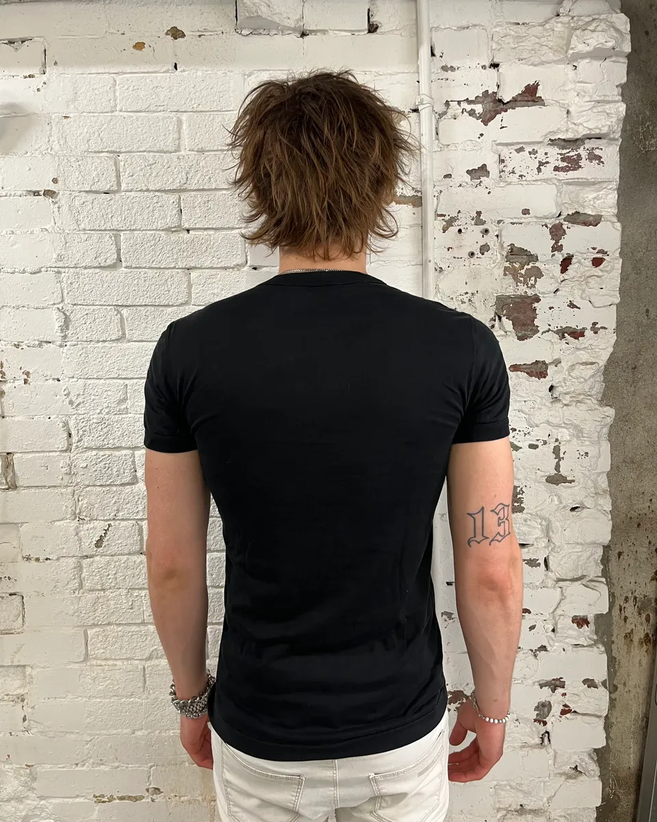 2000s Dolce & Gabbana Black Show Me The Way T-Shirt - Image 3