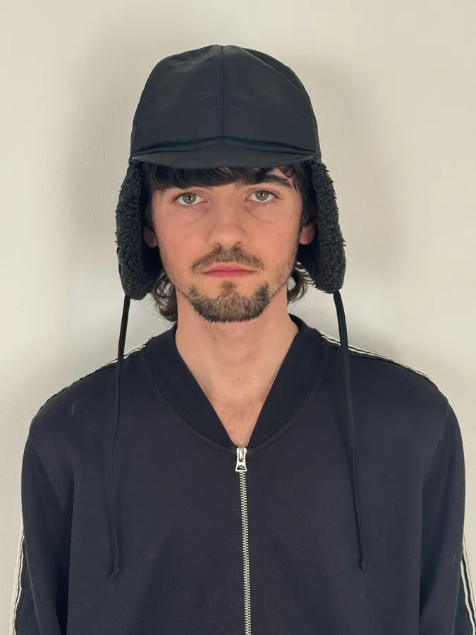 2000s Dolce & Gabbana Black Snow Cap Trapper Chapka - Image 2