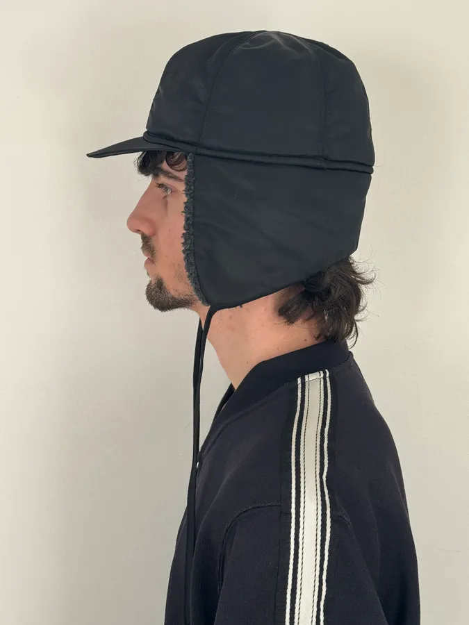 2000s Dolce & Gabbana Black Snow Cap Trapper Chapka - Image 3