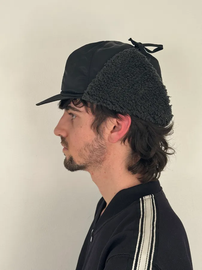2000s Dolce & Gabbana Black Snow Cap Trapper Chapka - Image 4