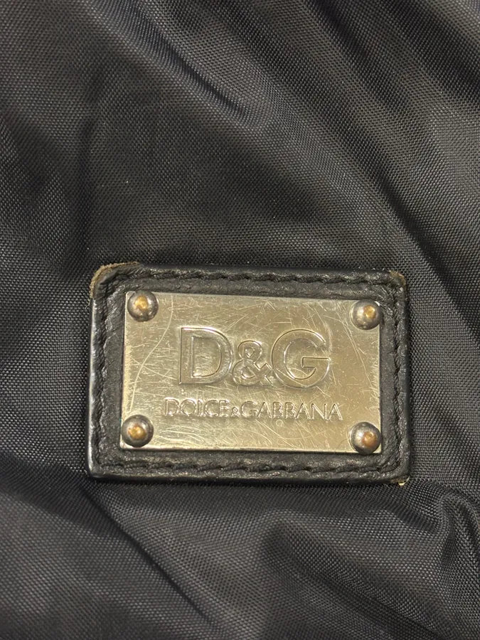 2000s Dolce & Gabbana Black Utility Shoulder Bag - Image 8
