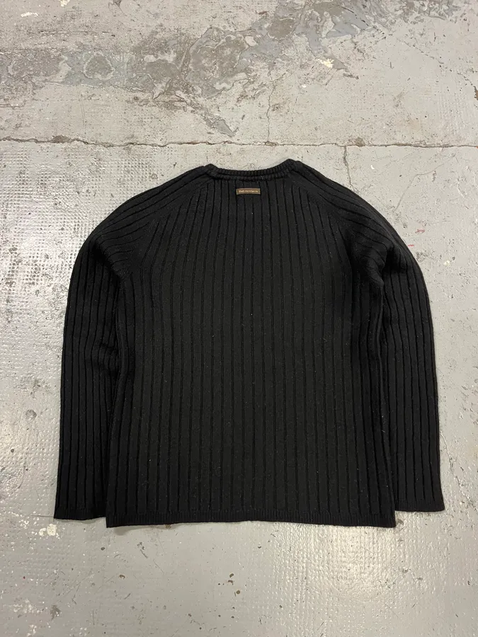 2000s Dolce & Gabbana Black Wool Sweater - Image 6