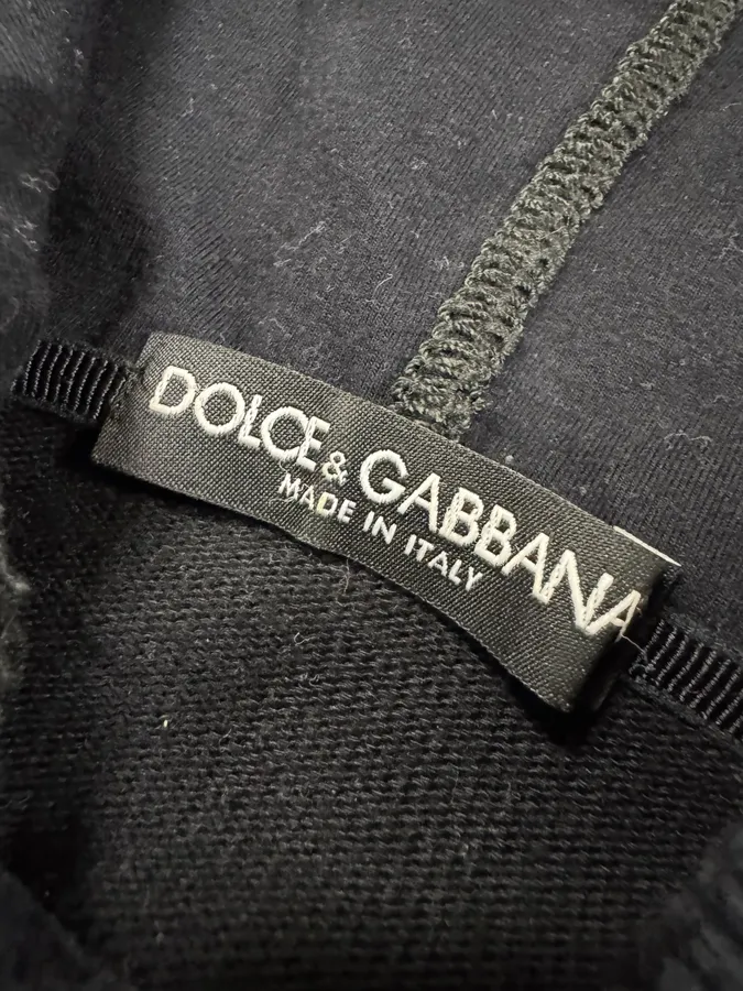 2000s Dolce & Gabbana Black Zip-up Sweatshirt - Image 7