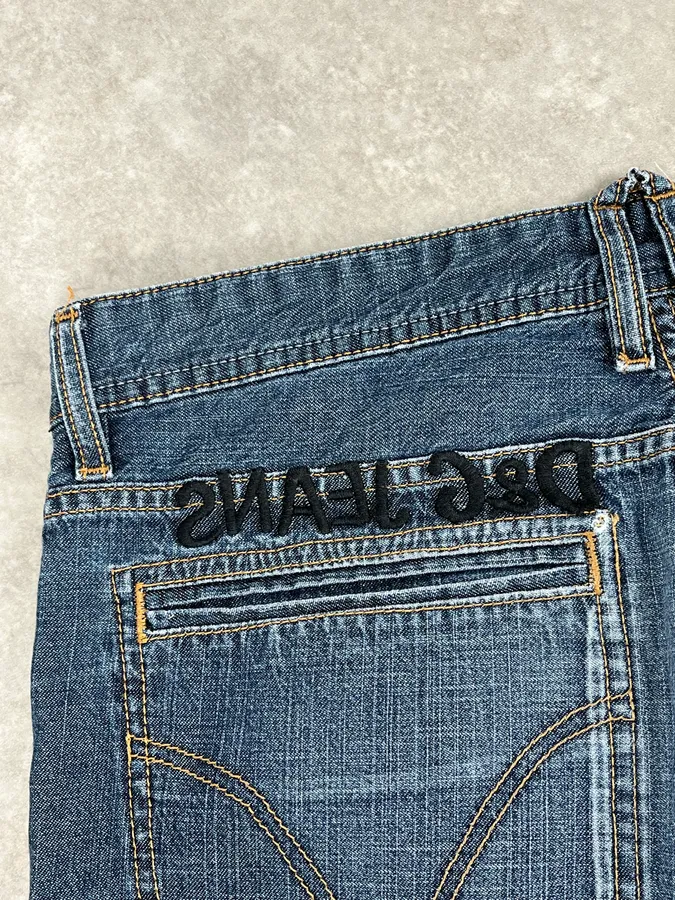 2000s Dolce & Gabbana Blue Classy Denim Jeans - Image 11