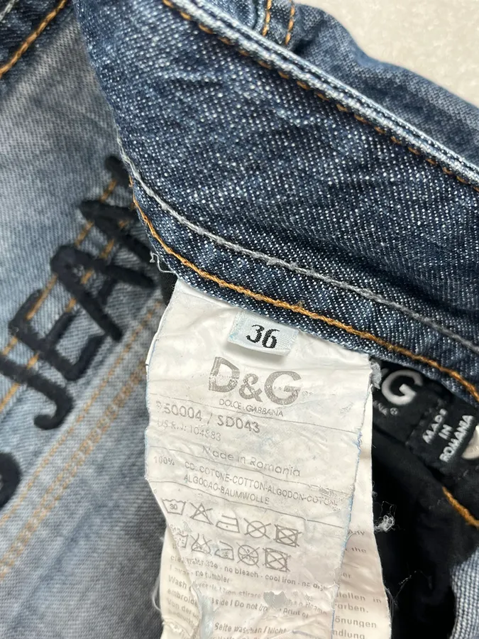 2000s Dolce & Gabbana Blue Classy Denim Jeans - Image 13