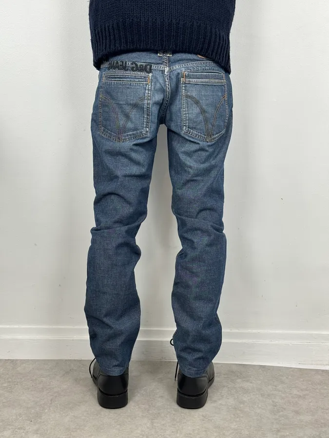 2000s Dolce & Gabbana Blue Classy Denim Jeans - Image 4