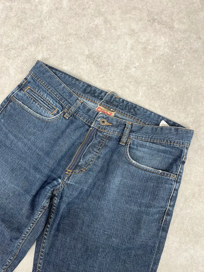 2000s Dolce & Gabbana Blue Classy Denim Jeans - Image 5