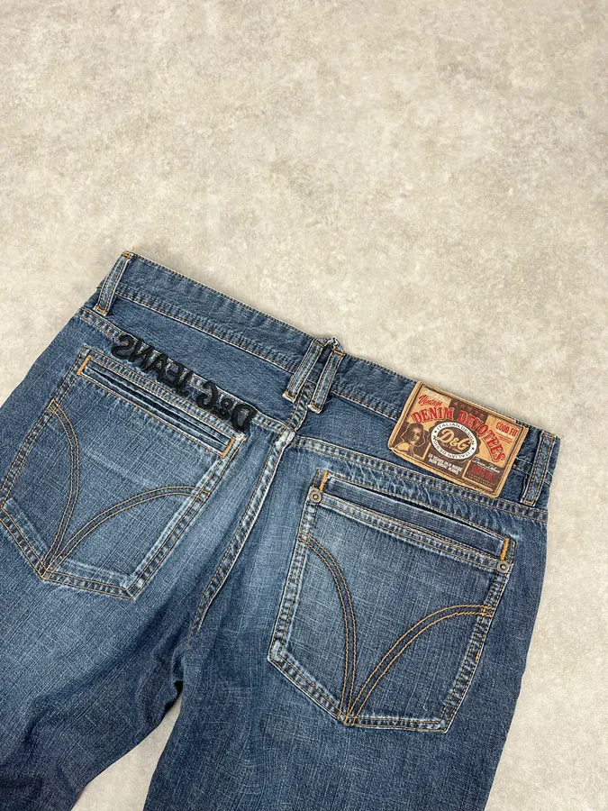 2000s Dolce & Gabbana Blue Classy Denim Jeans - Image 8