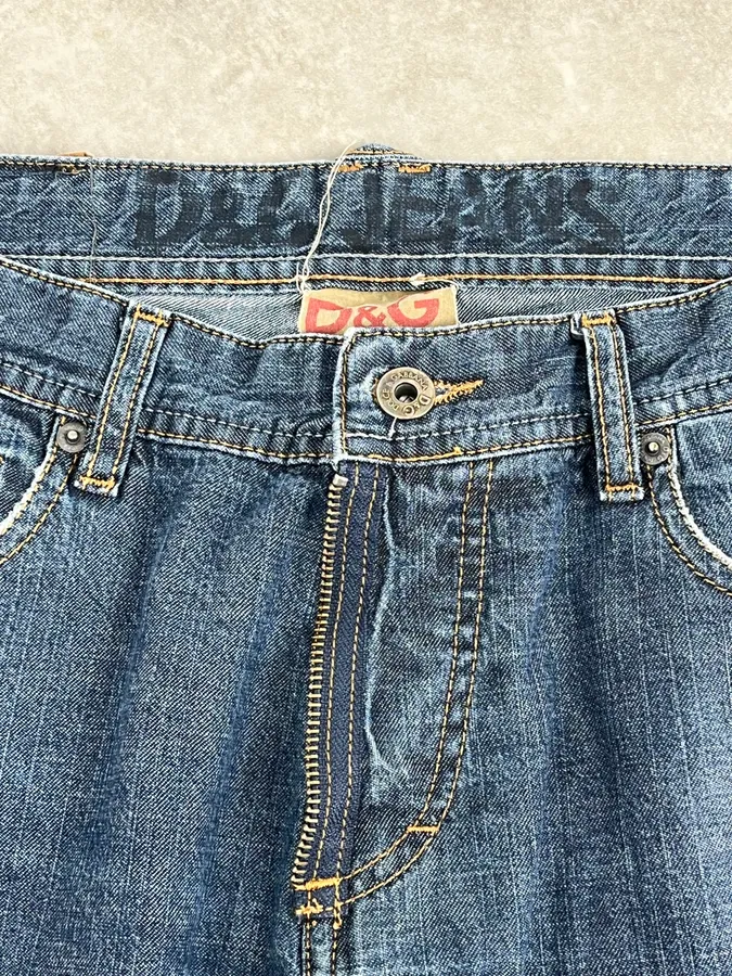 2000s Dolce & Gabbana Blue Classy Denim Jeans - Image 9