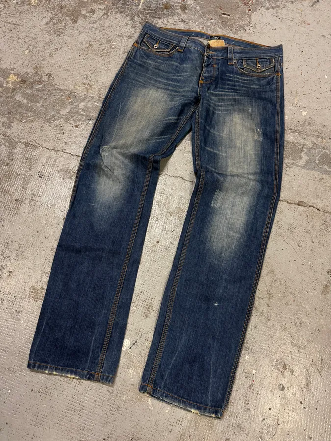 2000s Dolce & Gabbana Blue Denim Jeans - Image 2