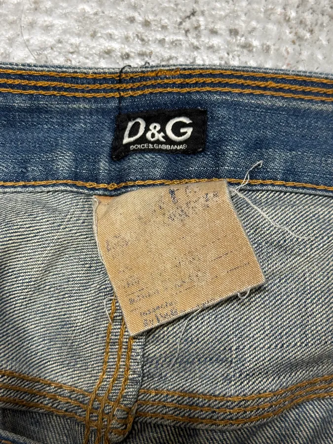 2000s Dolce & Gabbana Blue Denim Jeans - Image 6
